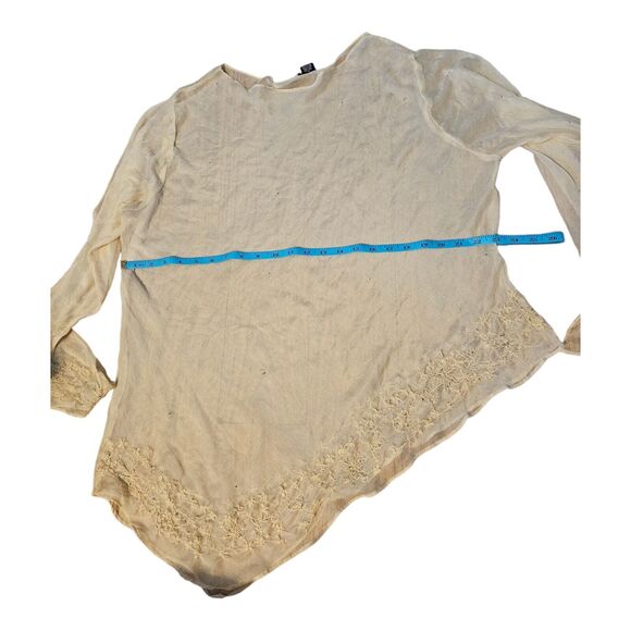 Love Potion 1XL Sheer 100% Rayon Long Sleeve Blouse - Picture 9 of 11